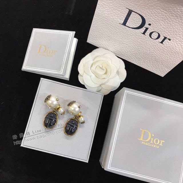 Dior飾品 迪奧經典熱銷款大小珍珠耳釘耳環  zgd1322